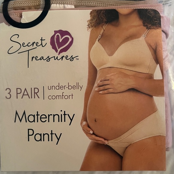 3-Pack Secret Treasures Women’s Maternity Under-Belly Comfort Panty XL (16-18) - Picture 8 of 8